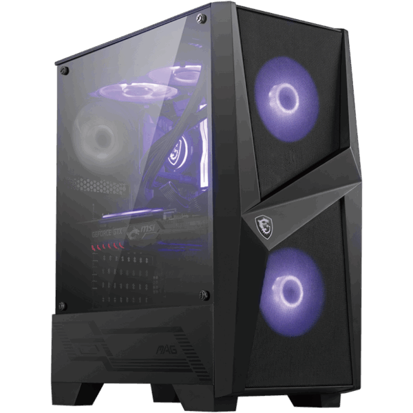 MSI MAG Forge 100M Mid Tower Gaming PC Case (Black)