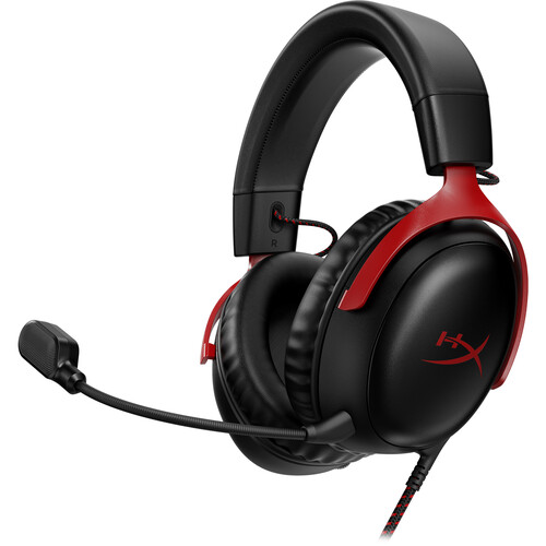 HyperX Cloud III Wired Gaming Headset (Black & Red)