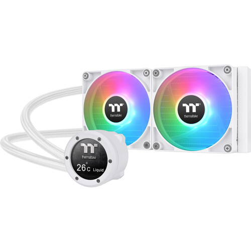 Thermaltake TH240 V2 Ultra ARGB AIO w/ LCD Display, Liquid Cooler (White)